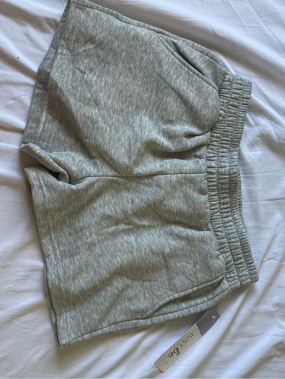 just be Gray Heather Lounge Shorts